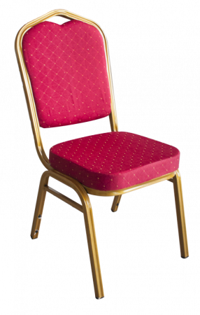 Mobilier catering - RAKI Scaun metalic rosu pentru evenimente, catering 45x51x93cm