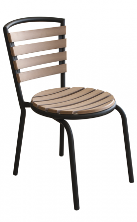 Scaune si fotolii - RAKI Scaun POLYWOOD NATURAL 77x40cm (N-603)
