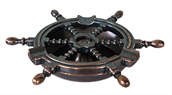 Scrumiere - RAKI Scrumiera antivant metalica, finisaj cupru