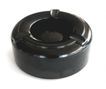 Scrumiere - RAKI Scrumiera antivant rotunda 10xh4cm melamina neagra