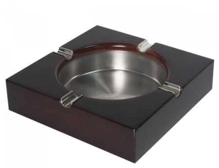 Produse - RAKI Scrumiera din lemn cu inox 14x14xh3,5cm