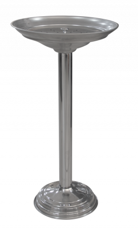 Cosuri de gunoi - RAKI Scrumiera exterioara stationara 32xh61cm, inox