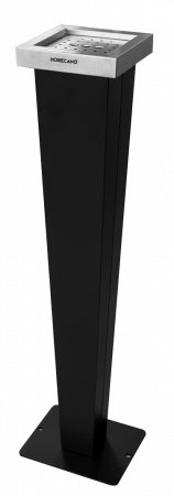Cosuri de gunoi - RAKI Scrumiera exterioara stationara, neagra 20x20xh95cm