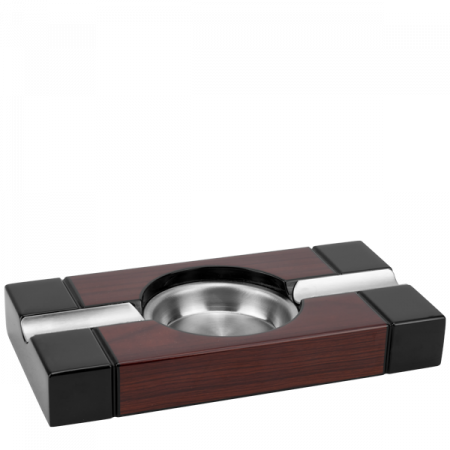 Scrumiere - RAKI Scrumiera pentru 2 trabucuri, 20x10xh2,5cm, finisaj aspect lemn cires