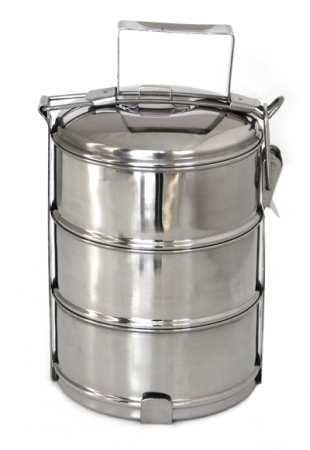 Produse - RAKI Set 3 caserole termice inox, suprapozabile, 1,2lt, D16xh6,5cm