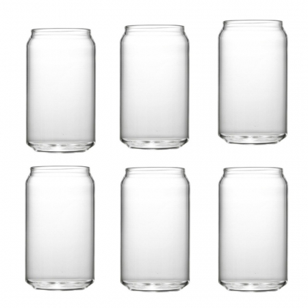 Old School - RAKI Set 6 pahare long drink/cocktail, 400ml, D6xh12cm, sticla