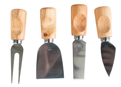 RAKI Set cutite branzeturi cu suport [1]