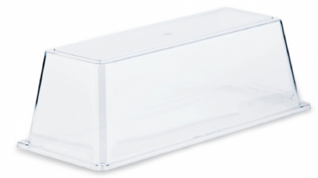 Display-uri si suporturi - RAKI Set display bufet, platou alb cu capac transparent, 34x14xh11,5cm