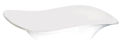 Produse - RAKI SHATK Bol melamina oval, 80x80x20,7cm prezentare bufet, alb