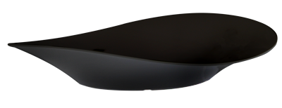 Platouri si boluri melamina - RAKI SHATK Bol melamina servire, 53x27x10,7cm negru