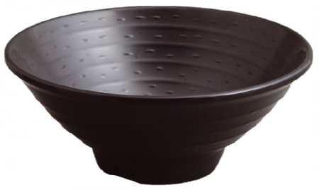 Servirea mesei - RAKI SHIBUI Bol pentru taitei, D22,5xh8cm, 1,4l, melamina, negru