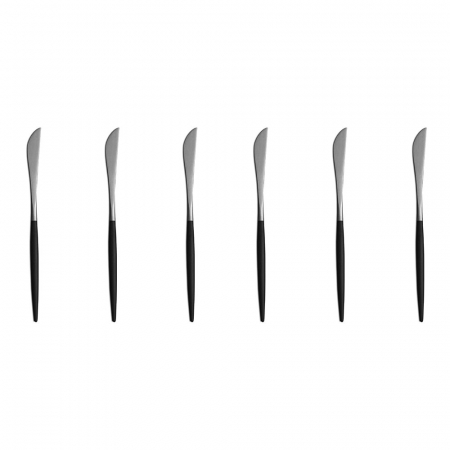 Tacamuri - RAKI SHIBUI Set 6 cutite servire, din inox, 21,8cm