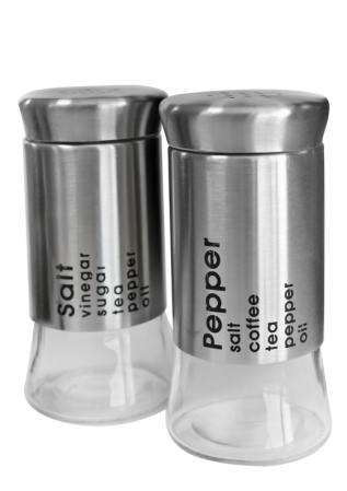 Servirea mesei - RAKI Solnita si pipernita cu capac crom 150ml fiecare