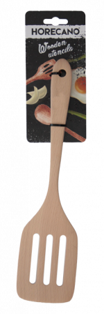 Spatule, teluri si pensule - RAKI Spatula perforata din lemn 30x7,5cm