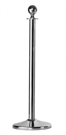 Organizare - RAKI Stalp ghidare, delimitare, bariere pietonale, h100cm, crom