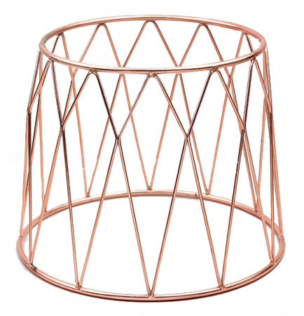 Display-uri si suporturi - RAKI Stand expunere metalic 3D non alunecare, 25x21,2xh20cm, finisaj cupru