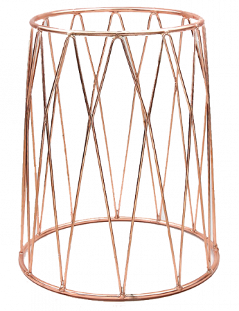 Display-uri si suporturi - RAKI Stand expunere metalic 3D non alunecare, 25x21,2xh30cm, finisaj cupru
