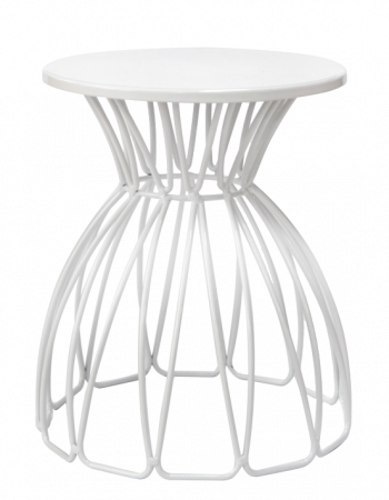 Display-uri si suporturi - RAKI Stand metalic pentru expunere bufet, D20xh25cm, alb