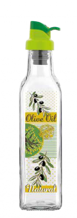 RAKI Sticla pentru ulei de masline Olive 250ml cu picurator [1]