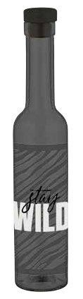 Servirea mesei - RAKI Sticla pentru ulei/otet cu decor Stay Wild 500ml cu dop