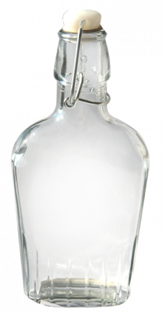 Depozitare, suporturi si accesorii - RAKI Sticla plata cu dop ermetic, 250ml, din sticla
