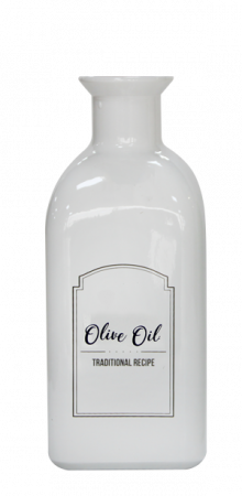 RAKI Sticla ulei oliviera cu dop pluta, 250ml, culoare alba [1]