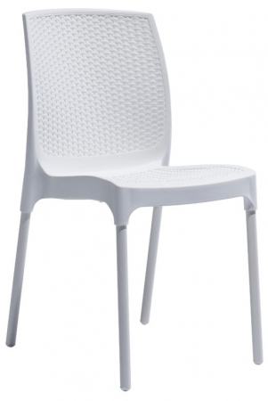 Produse - RAKI SUNNY RATTAN Scaun gradina, terasa D56xH84xW45xSH45cm, polipropilena/fibra sticla culoare alba