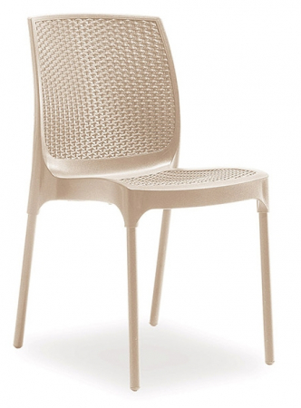Produse - RAKI SUNNY RATTAN Scaun gradina, terasa D56xH84xW45xSH45cm, polipropilena/fibra sticla culoare cappuccino