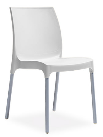 Scaune si fotolii - RAKI SUNNY Scaun gradina, terasa 44x57xh82cm culoare alba