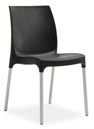 Scaune si fotolii - RAKI SUNNY Scaun gradina, terasa 44x57xh82cm culoare neagra