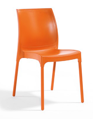 Scaune si fotolii - RAKI SUNNY Scaun gradina, terasa 44x57xh82cm culoare portocalie