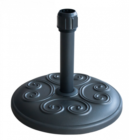 Umbrele - RAKI Suport, baza rotunda umbrela soare 12kg cu relief culoare neagra (FTH12-B)