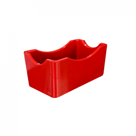 Display-uri si suporturi - RAKI Suport dreptunghiular melamina pliculete zahar, 12x6,5xh5cm, rosu
