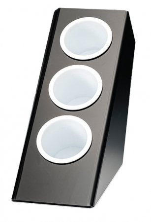 Display-uri si suporturi - RAKI Suport lingurite cafea, ceai vertical, 14,5x27xh28,5cm, negru