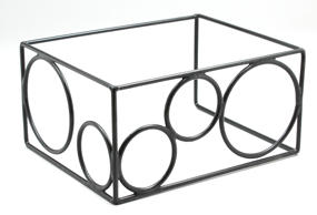 Display-uri si suporturi - RAKI Suport metalic antiderapant bufet, 31,3x25,3xh25,8cm, pentru tavi GN 1/2 si 1/4 sau boluri