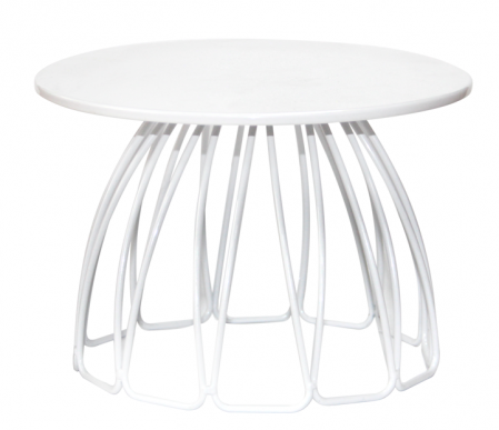 Display-uri si suporturi - RAKI Suport metalic pentru expunere bufet, D25xh18cm, alb