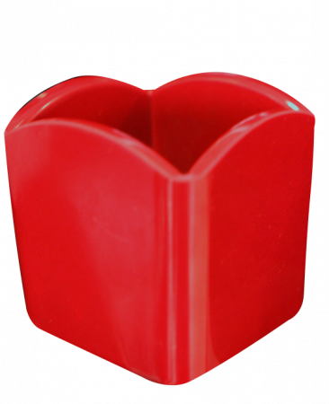 Display-uri si suporturi - RAKI Suport patrat melamina pliculete zahar, 6,5x6,5xh6,5cm, rosu