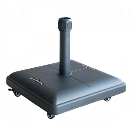 Umbrele - RAKI Suport patrat umbrela soare 37kg culoare neagra cu roti (TH37-WW-B)