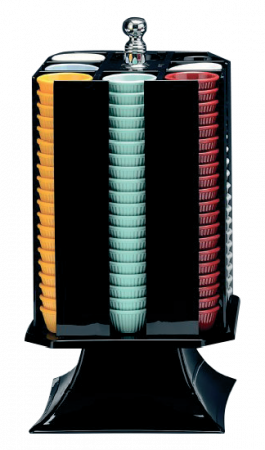 Display-uri si suporturi - RAKI Suport rotativ policarbonat, 20x20xh42cm, pentru boluri ramekin