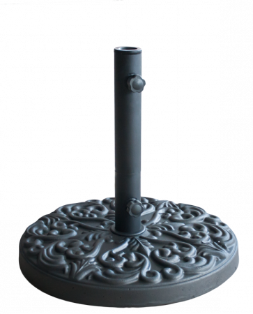 Umbrele - RAKI Suport rotund umbrela soare 25kg culoare neagra cu relief (FTH25-B)