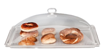 Display-uri si suporturi - RAKI Tava dreptunghiulara cu capac servire bufet, 55,5x35xh17cm