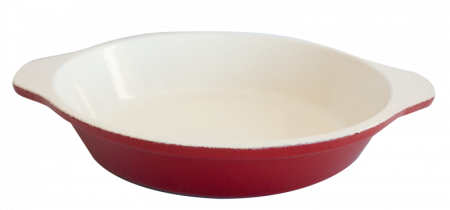 Servirea mesei - RAKI Tava fonta rotunda cu strat ceramic 24cm