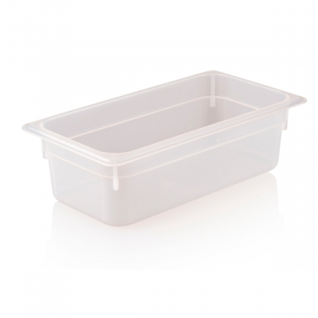 Produse - RAKI Tava gastronorm polipropilena 1/3-100, 325x176x100mm, 3,6lt, alba 