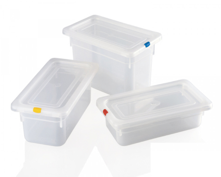 RAKI Tava gastronorm polipropilena 1/3-100, 325x176x100mm, 3,6lt, alba  [1]