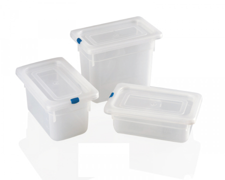 RAKI Tava gastronorm polipropilena 1/4-100, 265x162x100mm, 2,5lt, alba  [1]