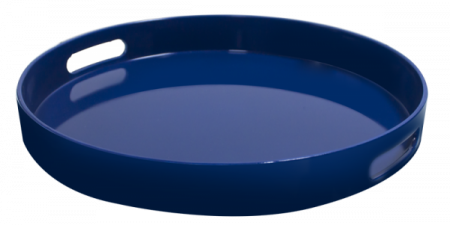 Tavi servire - RAKI Tava ospatar servire rotunda, D33xh4cm, plastic, albastra