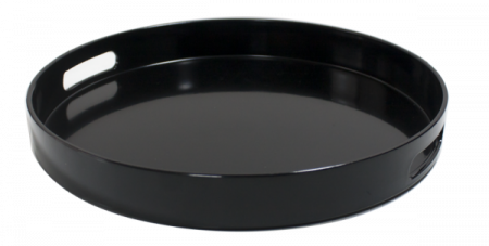 Servirea mesei - RAKI Tava ospatar servire rotunda, D35xh4,5cm, plastic, neagra