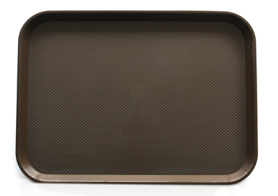 Tavi servire - RAKI Tava servire dreptunghiulara, 41,5x30xh2cm, plastic, suprafata antialunecare, maro