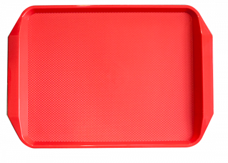 Tavi servire - RAKI Tava servire dreptunghiulara, 42,5x30xh3,2cm, plastic, suprafata antialunecare, rosie