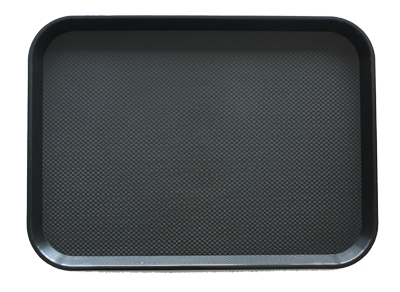 Tavi servire - RAKI Tava servire dreptunghiulara, 45,5x35,5xh1,8cm, plastic, suprafata antialunecare, neagra